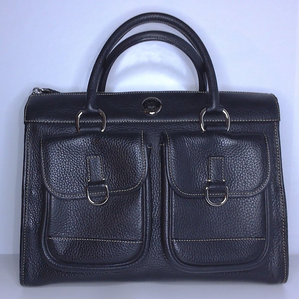 Dooney & Bourke Vintage Black Pebbled Leather Bag
